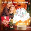 Smile lab Personalized Baby Gifts, Personalized Name Night Light Customize Animal Night Light for Kids Custom Bedroom Decor Baby Girl Boy Gifts view 4