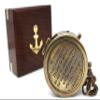 US HANDICRAFTS Be Strong Engraved Brass Compass | Personalized Christian Gift for Men, Baptism & Confirmation Gift, Easter, Graduation & Birthday Present for Teens & Adults with Wooden Box view 1