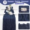 10 Pcs Navy Blue Cheesecloth Table Runner 10FT, Gauze Table Runner for Wedding Reception Sheer Bridal Shower Birthday Party Boho Table Decoration, Rustic Romantic Wedding Runner view 2