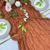10PCS Terracotta Cheesecloth Gauze Table Runner , 11Ft Length Gauze Event Centerpiece Orange Table Runner , Bridal Shower Runner , Rustic Wedding Table Decor view 3