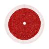 LJFMDLN Christmas Tree Skirt, 36 Inch Fluffy Sequin Tree Dress Mat Shining Rug for Xmas Trees Ornaments (Color : Red) view 1