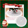 LJFMDLN Christmas Tree Skirt, 36 Inch Fluffy Sequin Tree Dress Mat Shining Rug for Xmas Trees Ornaments (Color : Red) view 4