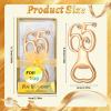 24Pcs Golden 65 Bottle Openers for 65th Birthday Party Favors Rhinestones Decorations for Wedding Anniversary Gifst Souvenrs or Keepsaks for Guests view 2