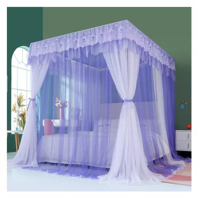 Bed Canopy Luxury Palace Bed Canopy, Bunk Net Mosquito Net, Home Bedroom Decoration Bed Curtains, for 1.5m/1.8m/2m Single Double Bed, with Mounting Bracket (Color : E, Size : 180x200x210cm)