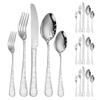 30 Piece Silverware Set for 6 Cutlery Flatware Set With Christmas Patterns Stainless Steel Delicate Knifes Forks and Spoons Sets Christmas Durable Home Kitchen Restaurant Tableware Utensils Set view 1
