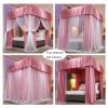 Bed Canopy Luxury Four-Season Bed Canopy, Home Bedroom Decoration Bed Curtains, 360 Protective Mosquito Net with Stand, Dustproof Shading, for Single and Double Beds view 3