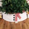 LJFMDLN Christmas Tree Stand, 30 Inch Snowman Scarf Tree Collar, Christmas Tree Skirt Ring Base view 3
