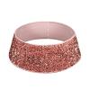LJFMDLN Christmas Tree Stand, 24 Inch Pink Sequins Glitter Christmas Tree Collar, Tree Skirt Stand Cover for Party Decor view 1