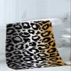 3 Piece Bath Towel Set, Ombre Leopard Print Luxury Towels Set for Bathroom Soft Bath Shower Towels Absorbent Bathroom Towels Set ( 1 Bath Towel, 1 Hand Towel, 1 Washcloth ) Animal Skin Yellow Gray view 3