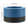 MUKLEI 16 Pack Round Furniture Risers, 2.63 x 1.57 Inch Heavy Duty Adjustable Rubber Lifts for Bed, Couch, Sofa, Table, Chair, Desk, Cabinet Legs, Blue view 2