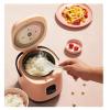 Rice Cooker - Rice Cooker With Steamer Basket, Electric Rice Cooker & Rinse Basket, Portable Mini Rice Cooker, Nonstick, 15 Minutes Fast Cooking, Re-heating, Keep Warm, For 2-4 People (Color : Red) view 3