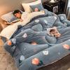 XYXHEII Lamb Velvet Winter Quilt, Super Warm Duvet, Breathable Double-Sided Comforter, Extra Luxury Hotel Quilted, Microfibre Quilts, Soft Touch, Autumn and Winter Quilt (D 200x230cm(4.5kg)) view 1