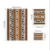 3 Piece Bath Towel Set, Mexico Brown Stripes Luxury Towels Set for Bathroom Soft Bath Shower Towels Absorbent Bathroom Towels Set ( 1 Bath Towel, 1 Hand Towel, 1 Washcloth ) Cow Black White Prints view 4