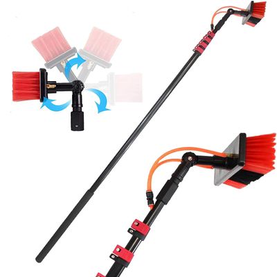 Solar panel cleaning tool,Water Fed Pole Kit,Window Cleaning Kit with Extension Pole,Outdoor Window Cleaner Window Cleaning Tool,3.6-10.8M Length Water Fed Brush,3.6m/12FT