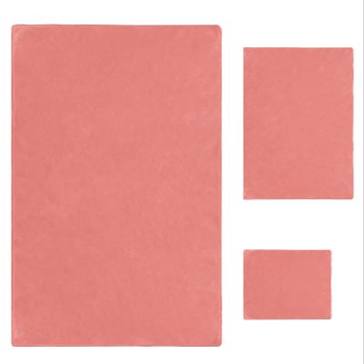 3 Piece Bath Towel Set, Modern Coral Red Backdrop Luxury Towels Set for Bathroom Soft Bath Shower Towels Absorbent Bathroom Towels Set ( 1 Bath Towel, 1 Hand Towel, 1 Washcloth ) Minimalism Style