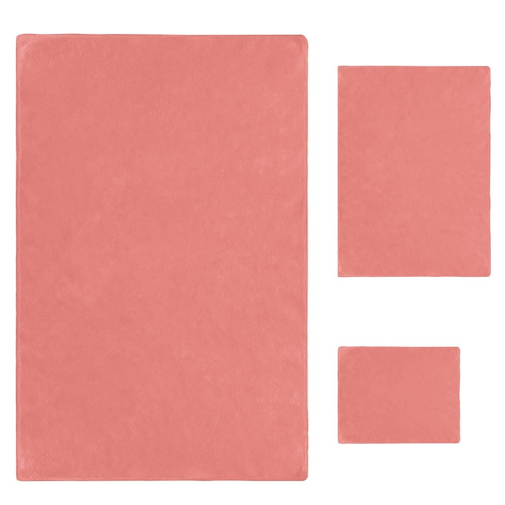3 Piece Bath Towel Set, Modern Coral Red Backdrop Luxury Towels Set for Bathroom Soft Bath Shower Towels Absorbent Bathroom Towels Set ( 1 Bath Towel, 1 Hand Towel, 1 Washcloth ) Minimalism Style
