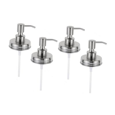4pcs Lotion Pump Dispenser Lids Dispenser Pump Stainless Steel Lids Pump Dispenser