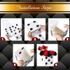 Sinmoe 6 Pcs Dice Favor Boxes Bulk 7 x 7 x 7 Inch Large Casino Cardboard Box 3D Dice Table Centerpieces for Casino Theme Birthday Party Decoration Las Vegas Game Night Party Suppy(Black Dots on White) view 3