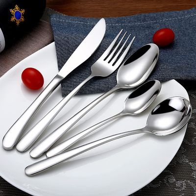 80 Piece Silverware Set for 16 Cutlery Sets 18/10 Stainless Steel Heavy Flatware Sets Nice Weight Delicate Knifes Forks Spoons Set Durable Home Kitchen Restaurant Hotel Tableware Utensils Sets