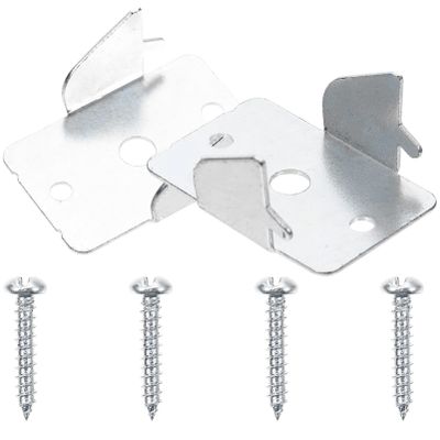 Homoyoyo Curtain Rod Brackets for 2 Rods Metal Holder Strong Support Easy Mounting