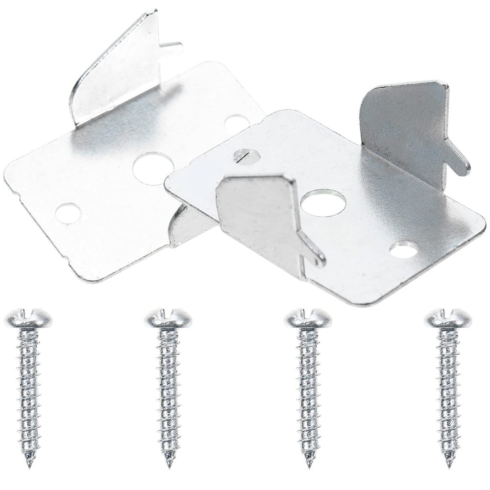 Homoyoyo Curtain Rod Brackets for 2 Rods Metal Holder Strong Support Easy Mounting