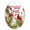 2022 Cardinals' Appear Angel are Near Christmas Tree Ornament Christmas in Heaven Memorial Xmas Ornament Wild Birds on A Branch Hummingbirds Collectible Gift for Holiday Party Decorations Ceramic view 1