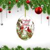 2022 Cardinals' Appear Angel are Near Christmas Tree Ornament Christmas in Heaven Memorial Xmas Ornament Wild Birds on A Branch Hummingbirds Collectible Gift for Holiday Party Decorations Ceramic view 2