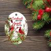 2022 Cardinals' Appear Angel are Near Christmas Tree Ornament Christmas in Heaven Memorial Xmas Ornament Wild Birds on A Branch Hummingbirds Collectible Gift for Holiday Party Decorations Ceramic view 4