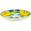 Polmedia Polish Pottery Dessert Plate UNIKAT - Yellow Daffodils Pattern Handmade in Boleslawiec Poland + Certificate of Authenticity view 2