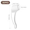 ARTIBETTER 20 Pairs Transparent Silicone Eyeglass Ear Hooks - Non-Slip Ear Grips for Sunglasses, Sports, and Everyday Use view 2