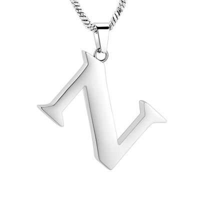 SHEIL Cremation Jewelry Letter A~Z Urn Necklace for Ashes Holder Keepsake Memorial Jewelry for Loved One,19