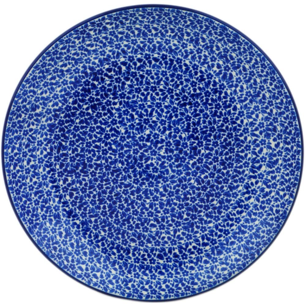 Polmedia Polish Pottery Dinner Plate - Choppy Waters Pattern Handmade in Boleslawiec Poland by Ceramika Artystyczna + Certificate of Authenticity