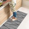 Runner Rug for Hallway, Modern Gray Washable Corridor Carpet Runner Non-Slip Bedroom Area Rug Mat 1m/1.5m/2m/2.5m/3m/3.5m/4m/4.5m/5m/6m Long Carpets (Size : 2 ft x 13.1 ft) view 3