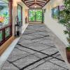Runner Rug for Hallway, Modern Gray Washable Corridor Carpet Runner Non-Slip Bedroom Area Rug Mat 1m/1.5m/2m/2.5m/3m/3.5m/4m/4.5m/5m/6m Long Carpets (Size : 2 ft x 13.1 ft) view 4