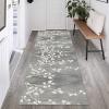 GRAPKS Runners Rug for Hallway Non-Slip, Modern Grey Carpet Corridor Kitchen Doorway Carpet Runner Mat Washable Bedroom Area Rug 60cm/70cm/80cm/100cm Wide (Size : 2.3 ft x 3.3 ft) view 2