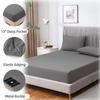 JIUMIWA Grounding Sheet Cali King Size with 15ft Cord, 90% Organic Cotton + 10% Silver Fiber, Conductive Earthing Bed Sheets for Better Sleep and Wellness (Gray, Cali King - 72"x84"x13") view 3