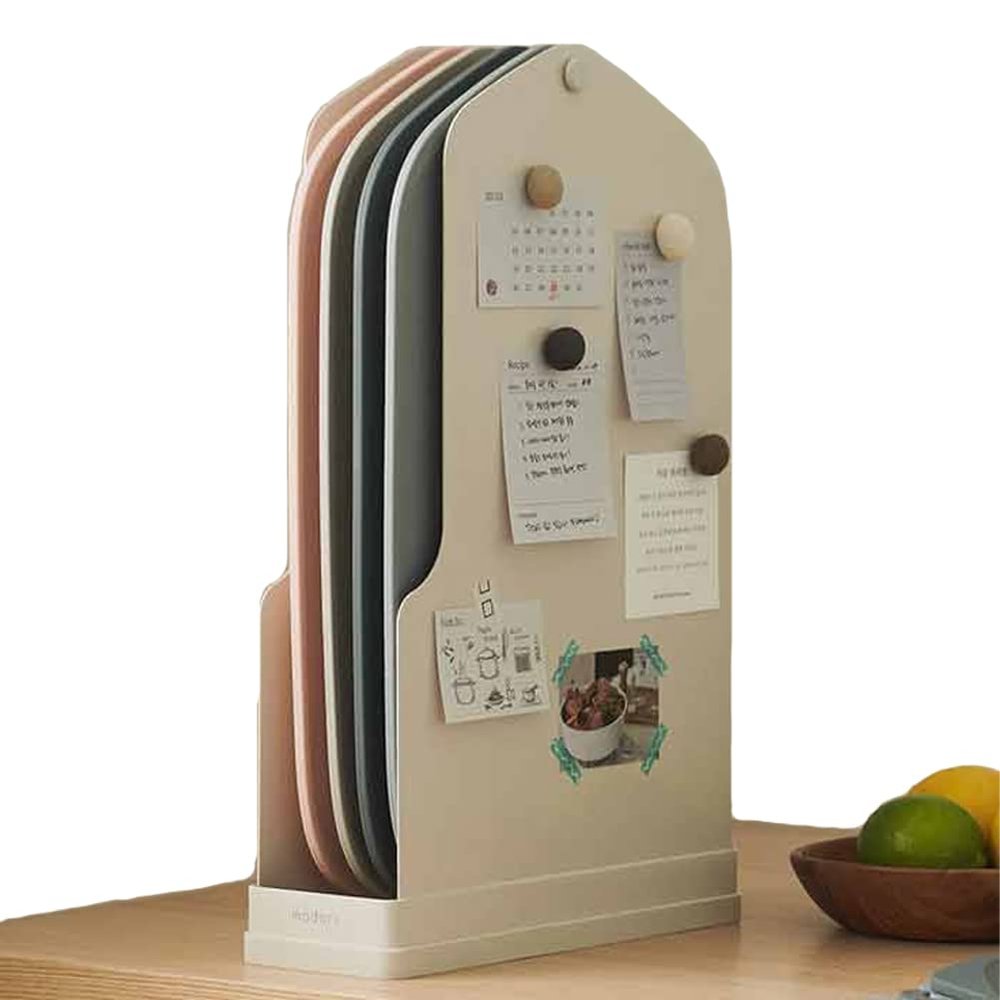 It likes ODORI Index TPU Cutting Board Set with a Stand 9.44 x 15.15 (in)