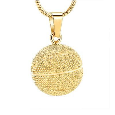 SHEIL Cremation Keepsake Pendant Necklace for Ashes Basketball Shape Hold Loved One Ashes Keepsake Memorial Jewelry,2