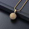 SHEIL Cremation Keepsake Pendant Necklace for Ashes Basketball Shape Hold Loved One Ashes Keepsake Memorial Jewelry,2 view 3