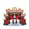 2024 Personalized Christmas Tree Ornament for Family - Reindeer Family of 6 Ornament Customized Ornament-Keepsake for Family-Free Customization view 1