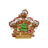 2024 Personalized Christmas Tree Ornament for Family - Nostalgic Gingerbread Family of 5 Ornament Customized Ornament-Keepsake for Family-Free Customization view 1