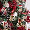 12pcs Mini Snowman Christmas Clay Pendant Ornament Traditional Christmas Tree Decorations Winter Bulk Figurine Family Dolls Hanging Ornaments Gift Holiday Stocking Stuffers Wreath Mantel Garland Decor view 1