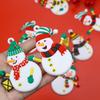 12pcs Mini Snowman Christmas Clay Pendant Ornament Traditional Christmas Tree Decorations Winter Bulk Figurine Family Dolls Hanging Ornaments Gift Holiday Stocking Stuffers Wreath Mantel Garland Decor view 2