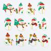 12pcs Mini Snowman Christmas Clay Pendant Ornament Traditional Christmas Tree Decorations Winter Bulk Figurine Family Dolls Hanging Ornaments Gift Holiday Stocking Stuffers Wreath Mantel Garland Decor view 3