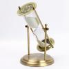 Jayiaine Hourglass Sand Timer 15/30 Minutes, Sand Clock Sand Watch Metal Rotating Sandglass Timer Sand Wedding Home Desk Office Classroom Decor,Gold 60min view 1