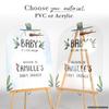Baby Its Cold Outside Baby Shower Sign - Winter Baby Shower Welcome Sign - Snowman Theme Baby Shower Decorations (Acrylic) view 2