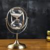Jayiaine Hourglass Sand Timer 15/30/60 Minutes, Sand Clock Sand Watch Metal Rotating Sandglass Timer Sand Wedding Home Desk Office Classroom Decor,15min view 1