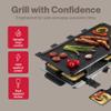 Swissmar Geneva Raclette Grill with Reversible Cast Aluminum Grill Top - Perfect for outdoor & Indoor Electric Raclette Grill & Griller - Barbeque Bonding - 8-Person view 2
