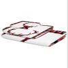 3 Piece Bath Towel Set, Christmas Luxury Towels Set for Bathroom Soft Bath Shower Towels Absorbent Bathroom Towels Set ( 1 Bath Towel, 1 Hand Towel, 1 Washcloth ) Red Winter Elk Checkered Texture view 2