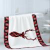 3 Piece Bath Towel Set, Christmas Luxury Towels Set for Bathroom Soft Bath Shower Towels Absorbent Bathroom Towels Set ( 1 Bath Towel, 1 Hand Towel, 1 Washcloth ) Red Winter Elk Checkered Texture view 3
